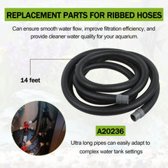 KAKAPEOPLE A20236 anti-kink ribbed design resists collapse under pressure for reliable flow.