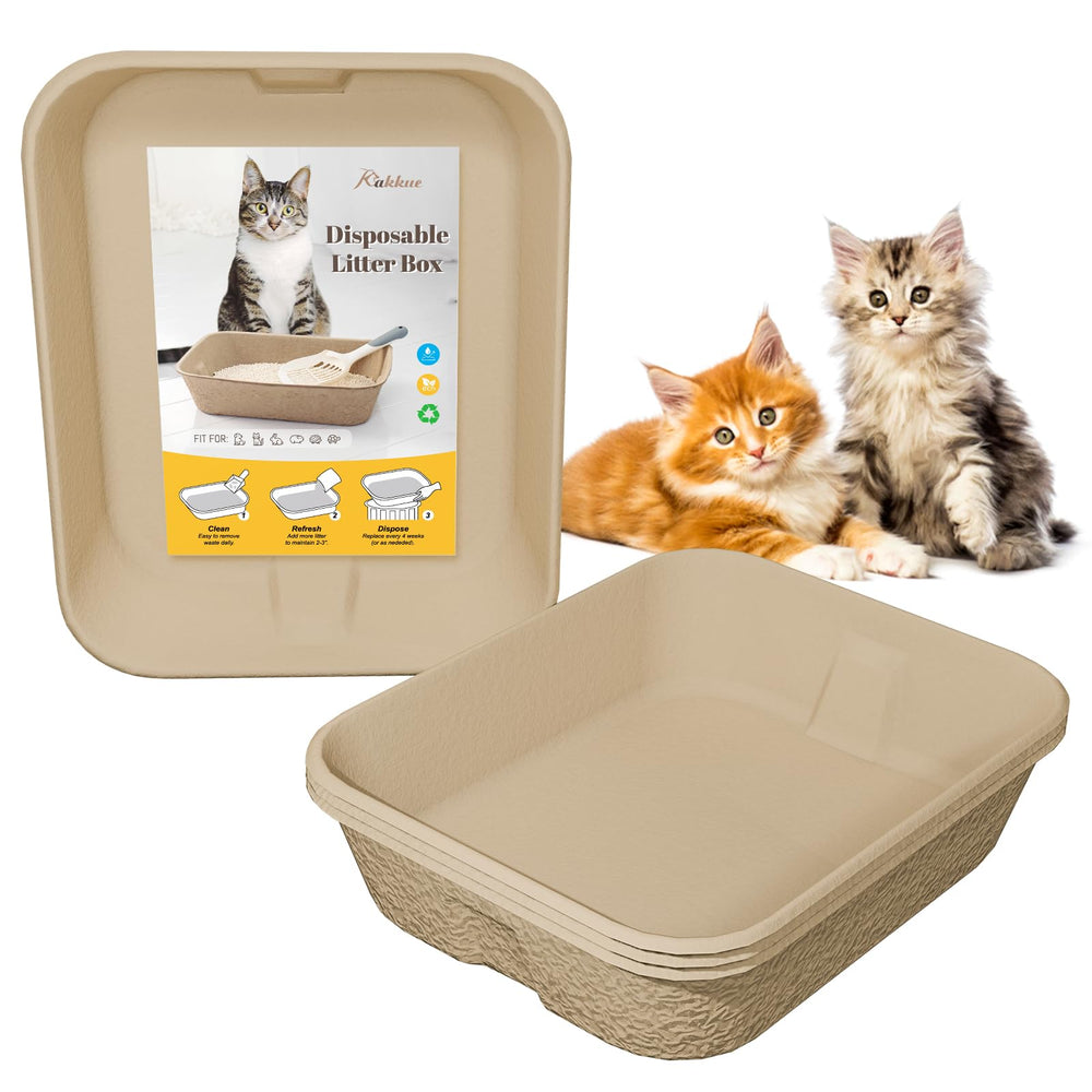 KAKKUE disposable cat litter box for travel, light and portable.