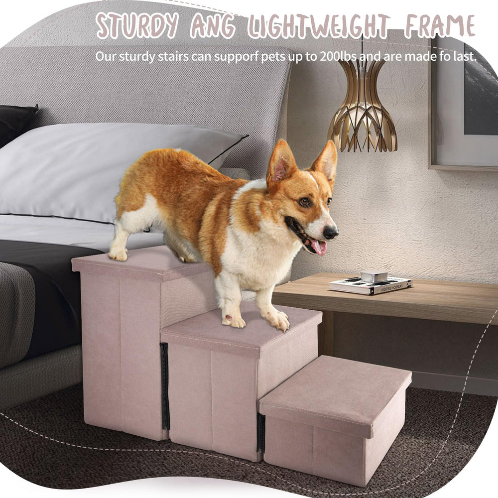 KAKO dog stairs 200lbs capacity highlighted for larger breeds