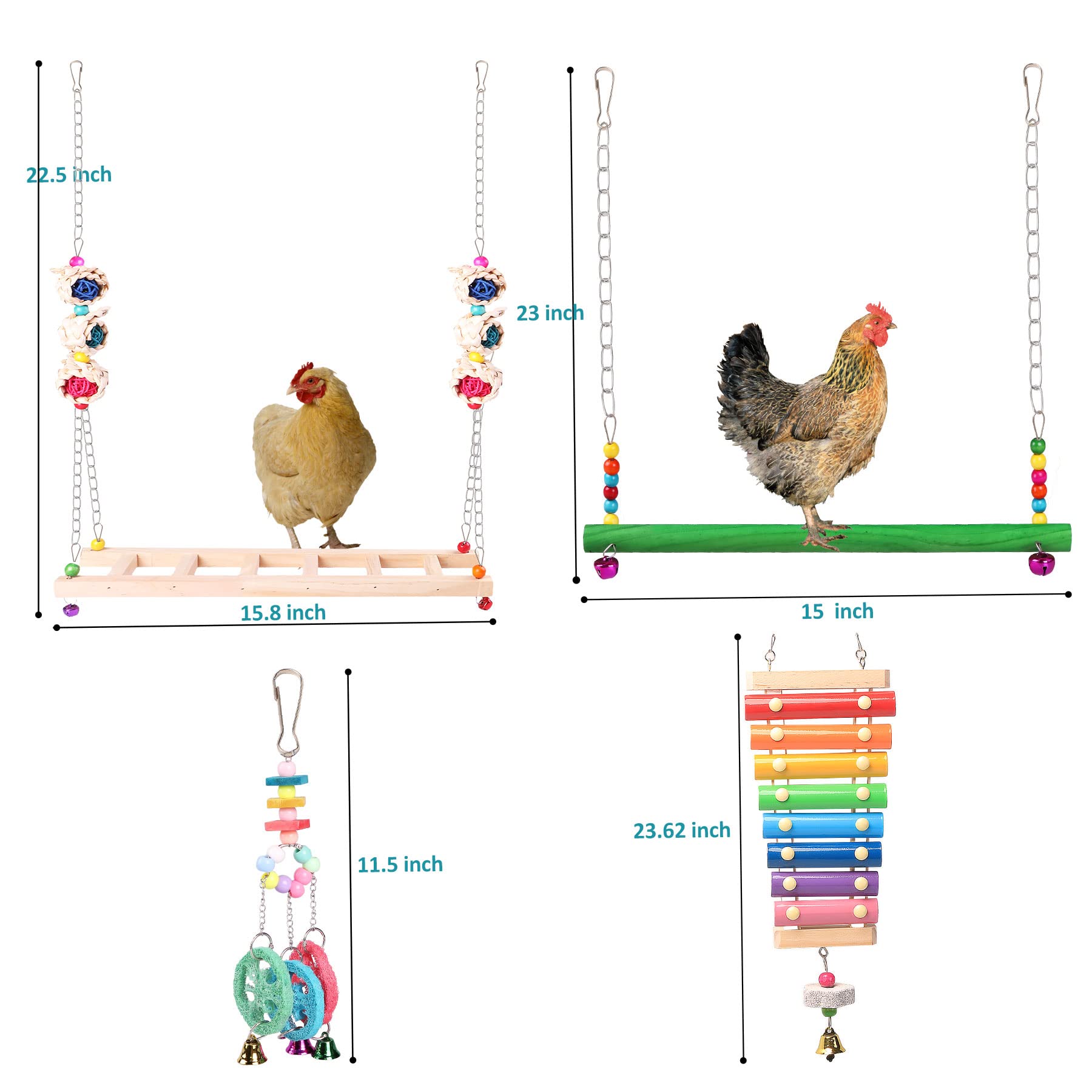 KAKUNM chicken ladder bridge for climbing and balance