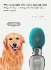 Kalimdor dog water bottle leakproof lock close-up showing spill prevention
