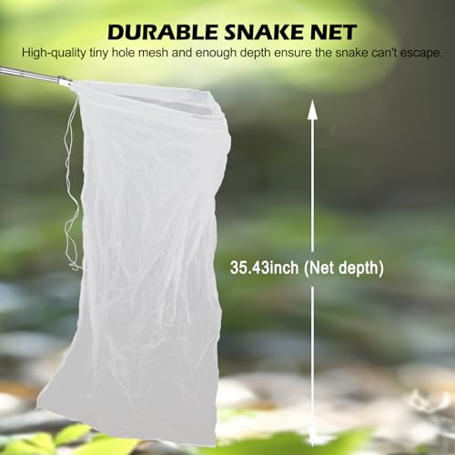 Kalkal telescopic aluminum pole extends reach for versatile snake handling.