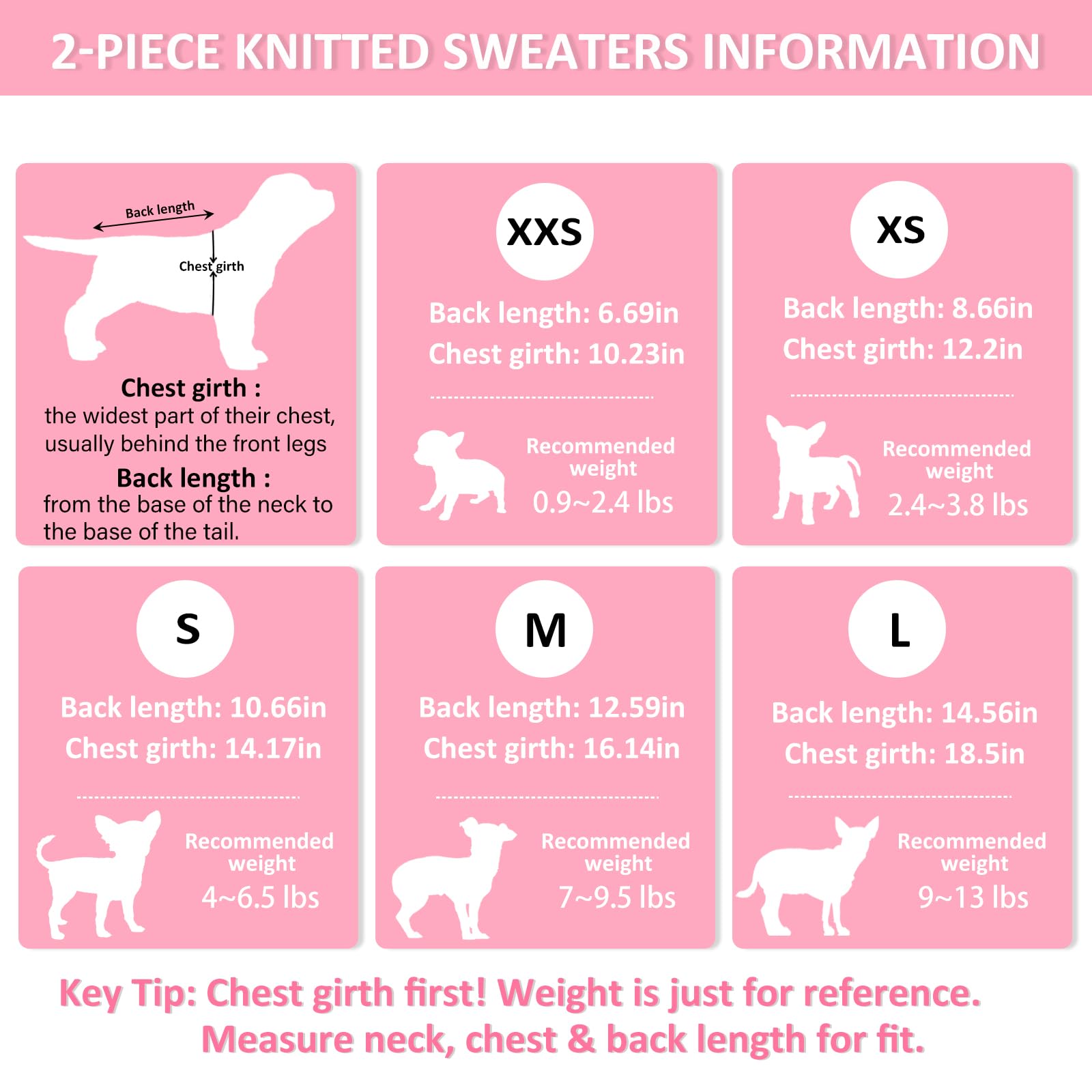 Kallfir's cutie XXS dog sweater two-pack packaging ready for gifting