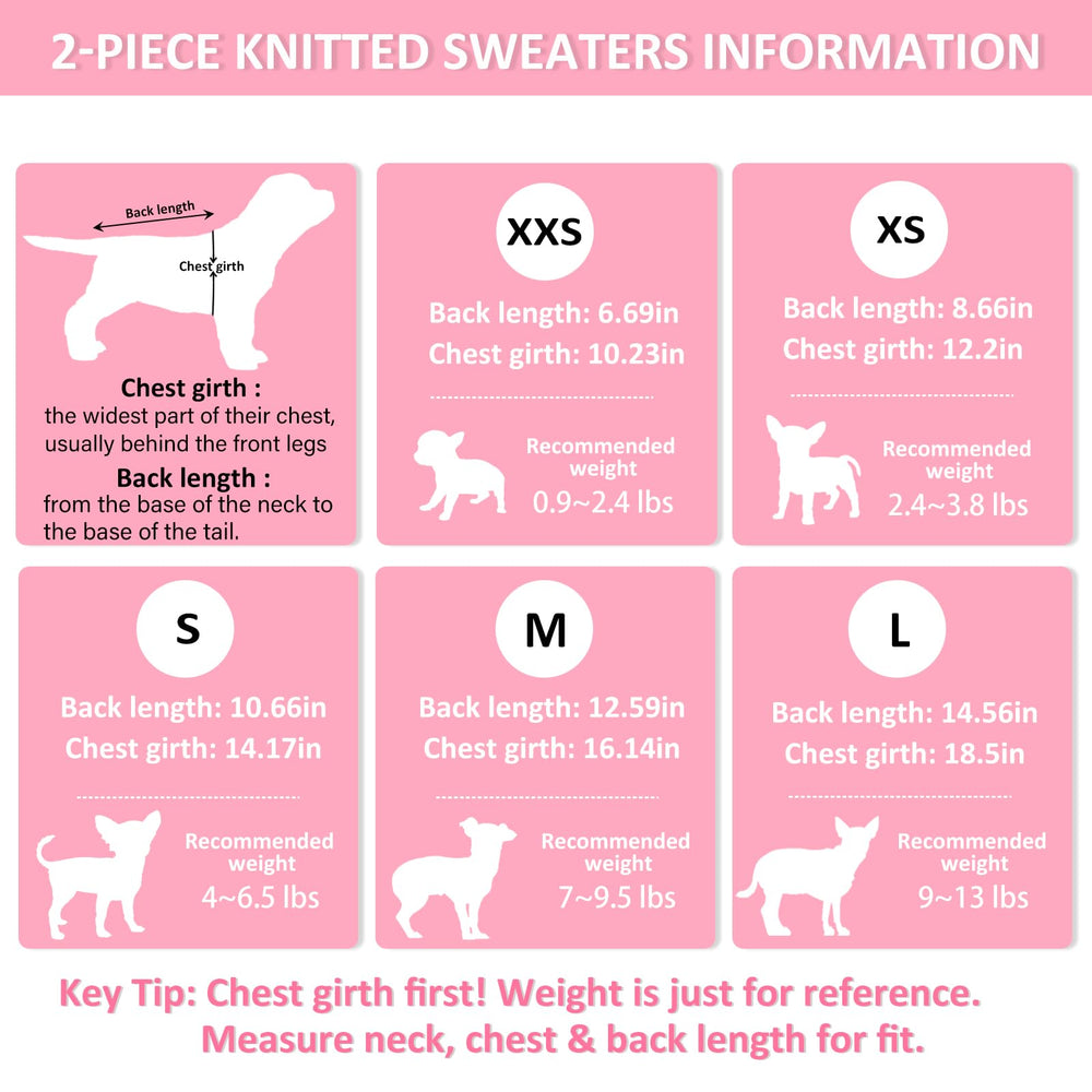 Kallfir's cutie XXS dog sweater two-pack packaging ready for gifting