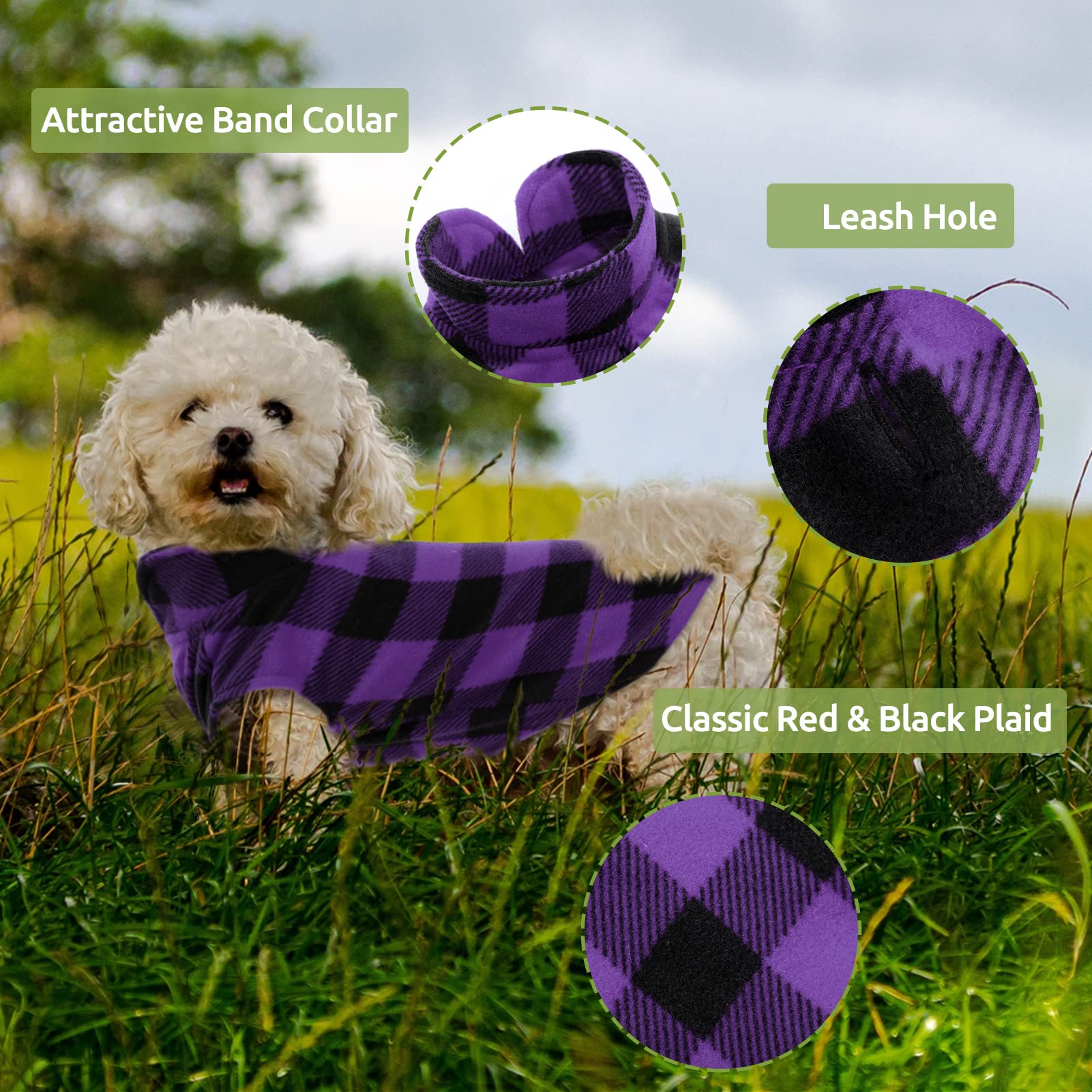Kama Bridal dog coat side wear showcases chic plaid design for festive outings.