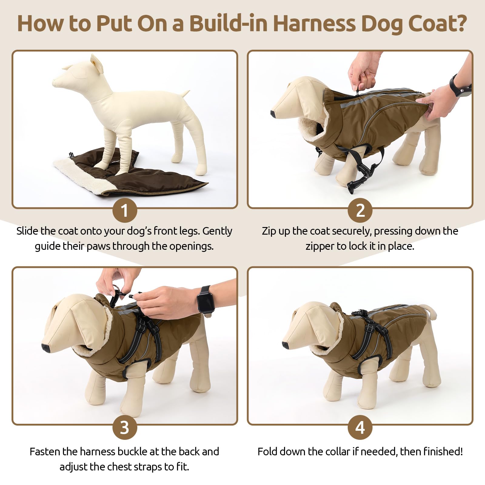 KAMA BRIDAL leash attachment ready for everyday walks.