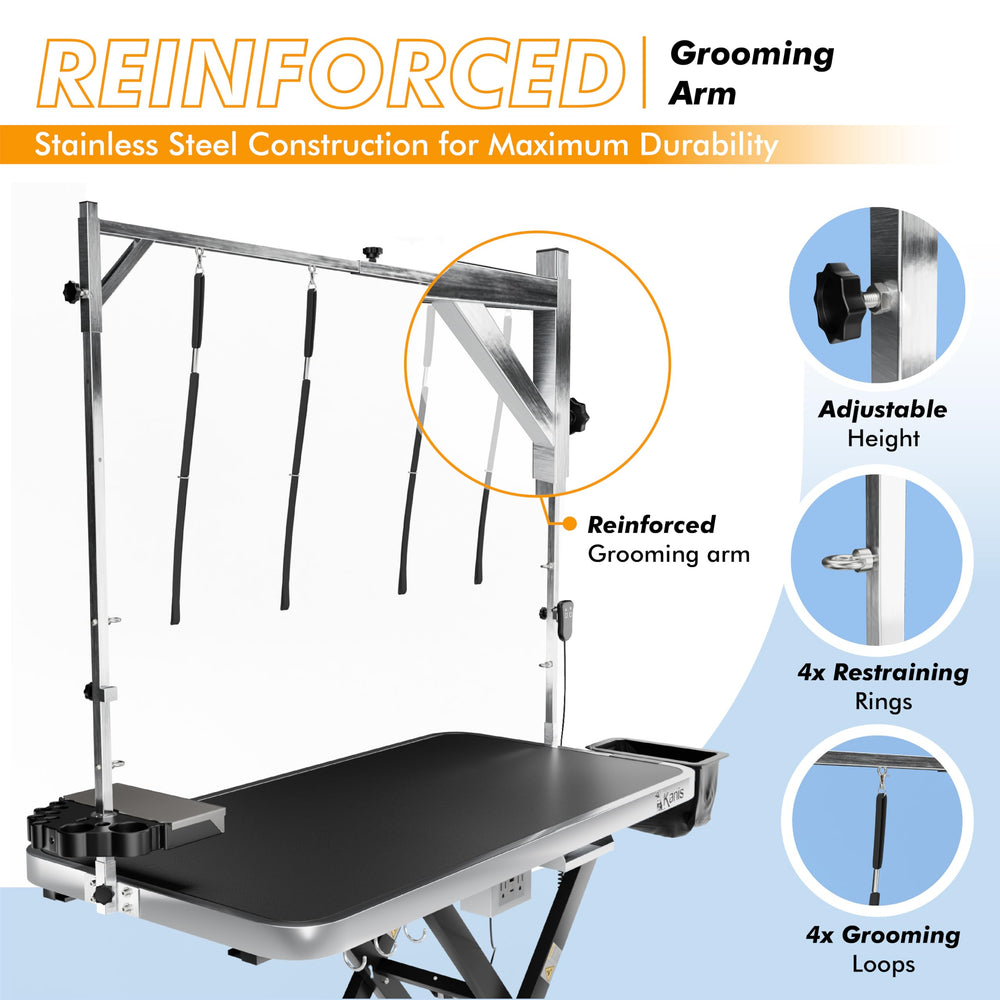 KANIS durable stainless steel frame withstands busy salon use over time.