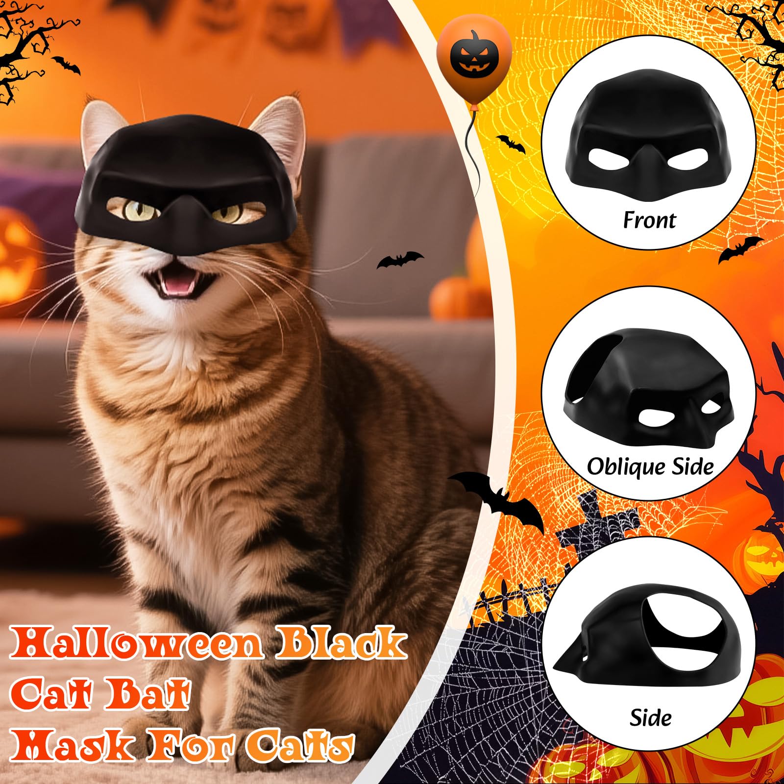 Kanmeii adjustable mask and properly sized cloak prevent movement restriction.
