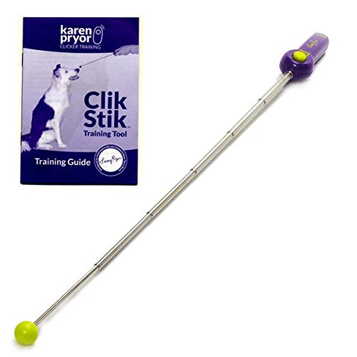 Karen Pryor Clik Stik training guide by Terry Ryan assists positive reinforcement techniques.
