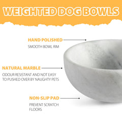 Karibiber African marble dog bowl design adds elegant durable décor