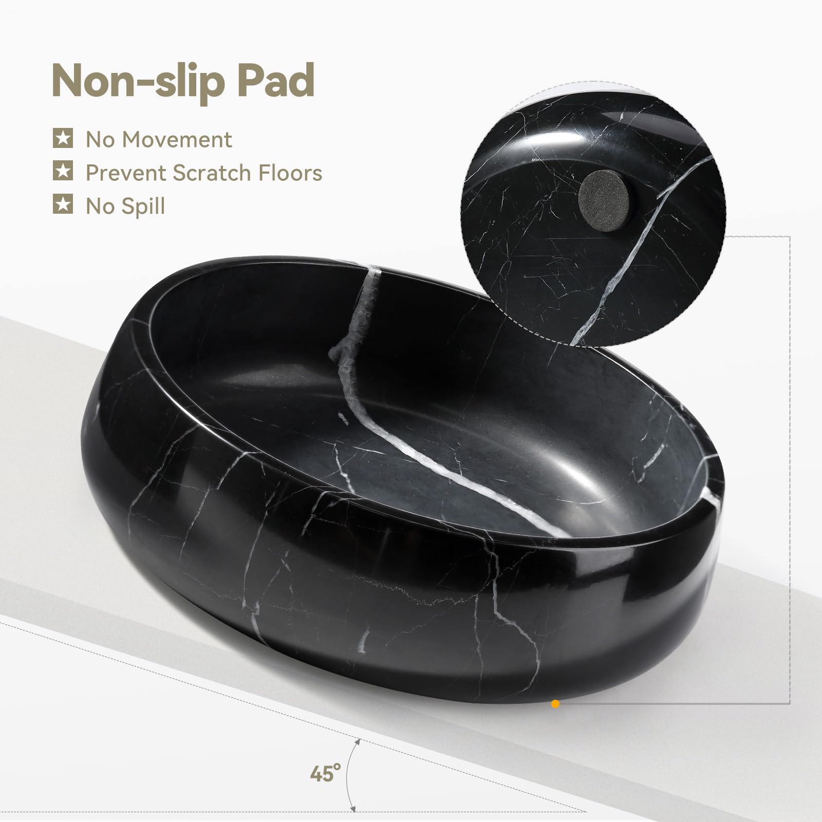 Karibiber dog bowl non-slip bottom — prevents spills during energetic mealtimes.