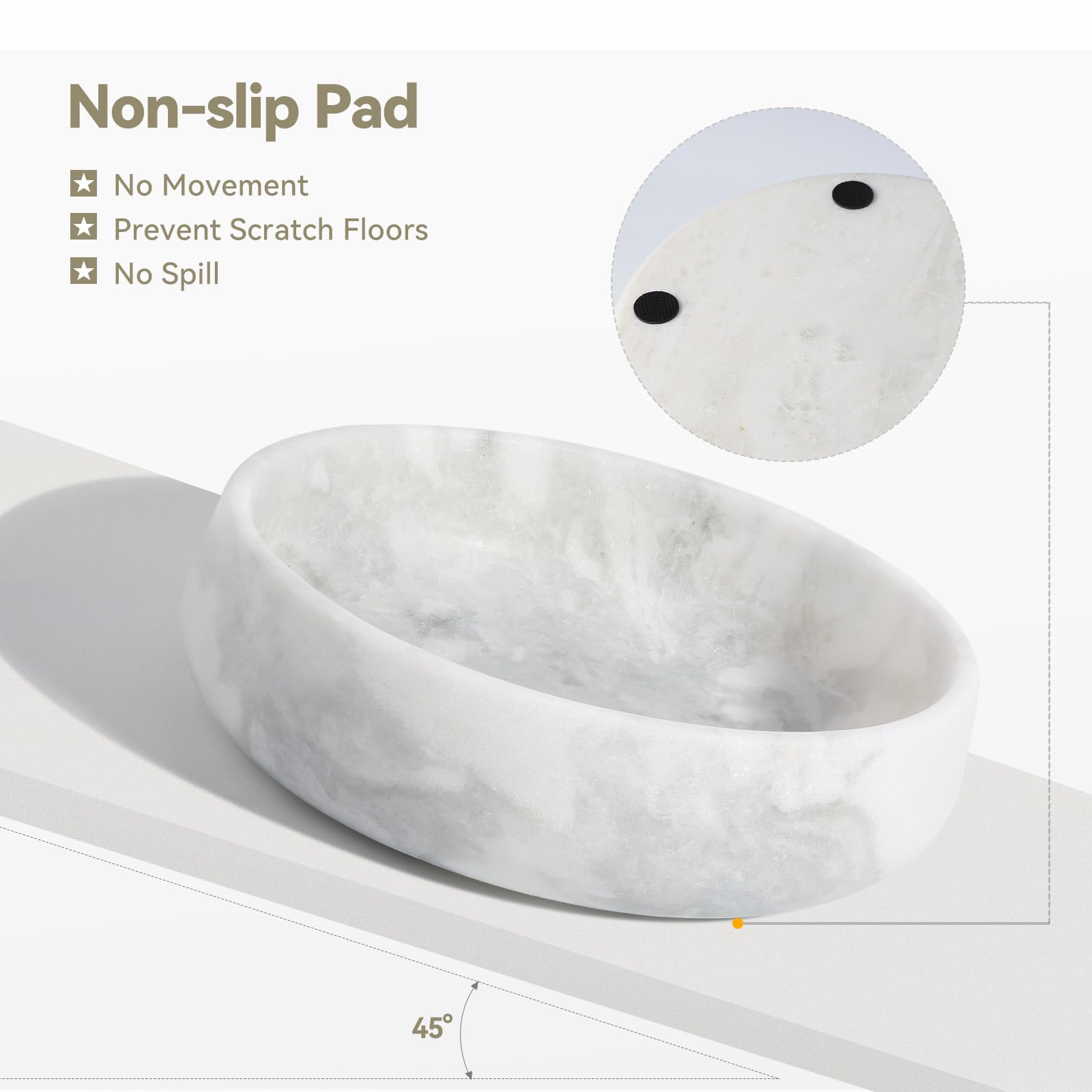 Karibiber non-slip bottom dog bowl keeps meals steady while eating