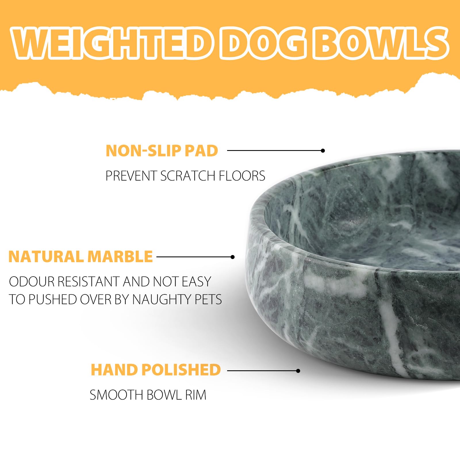 Karibiber non-slip bottom keeps large dogs' meals from sliding during mealtime.
