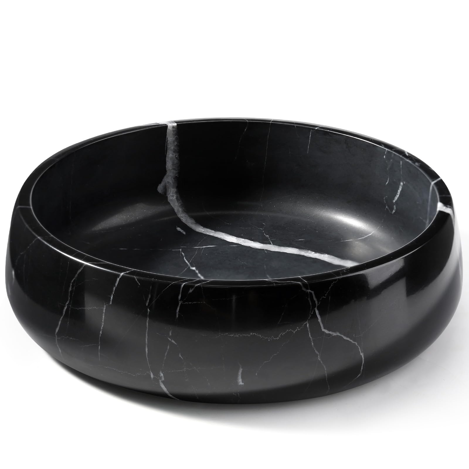 Karibiber Spain Black marble dog bowl dining scene — complements modern interiors.