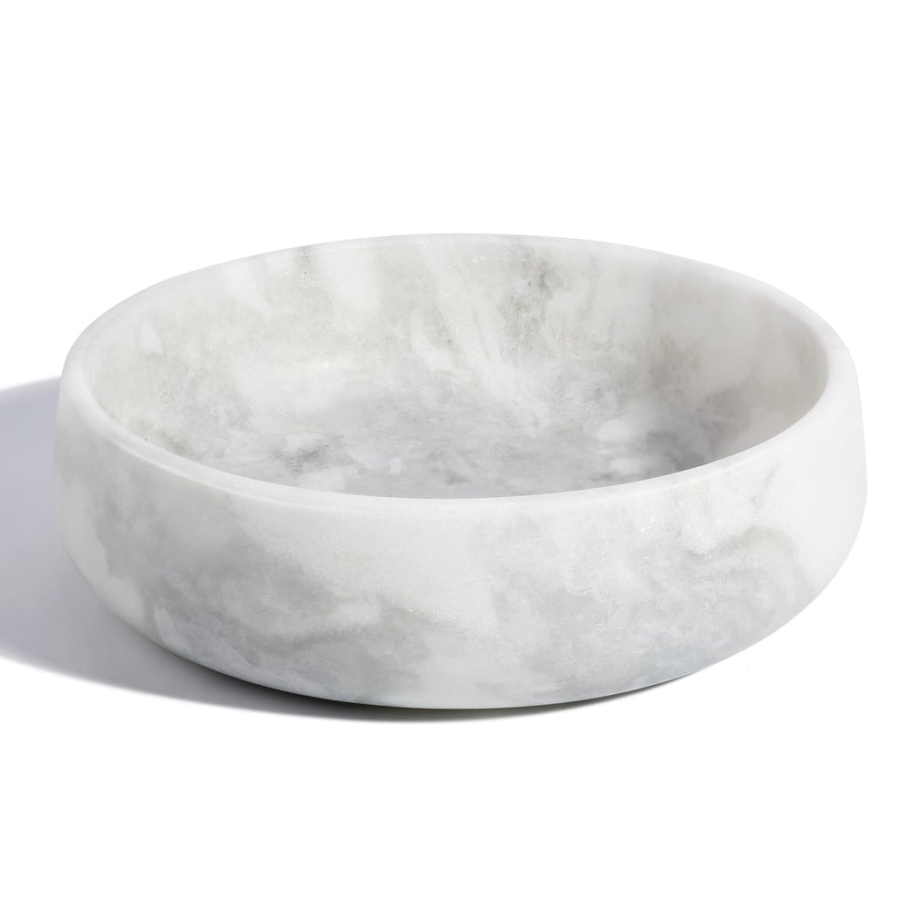 Karibiber white marble dog bowl large capacity holds up to 6 cups for big dogs