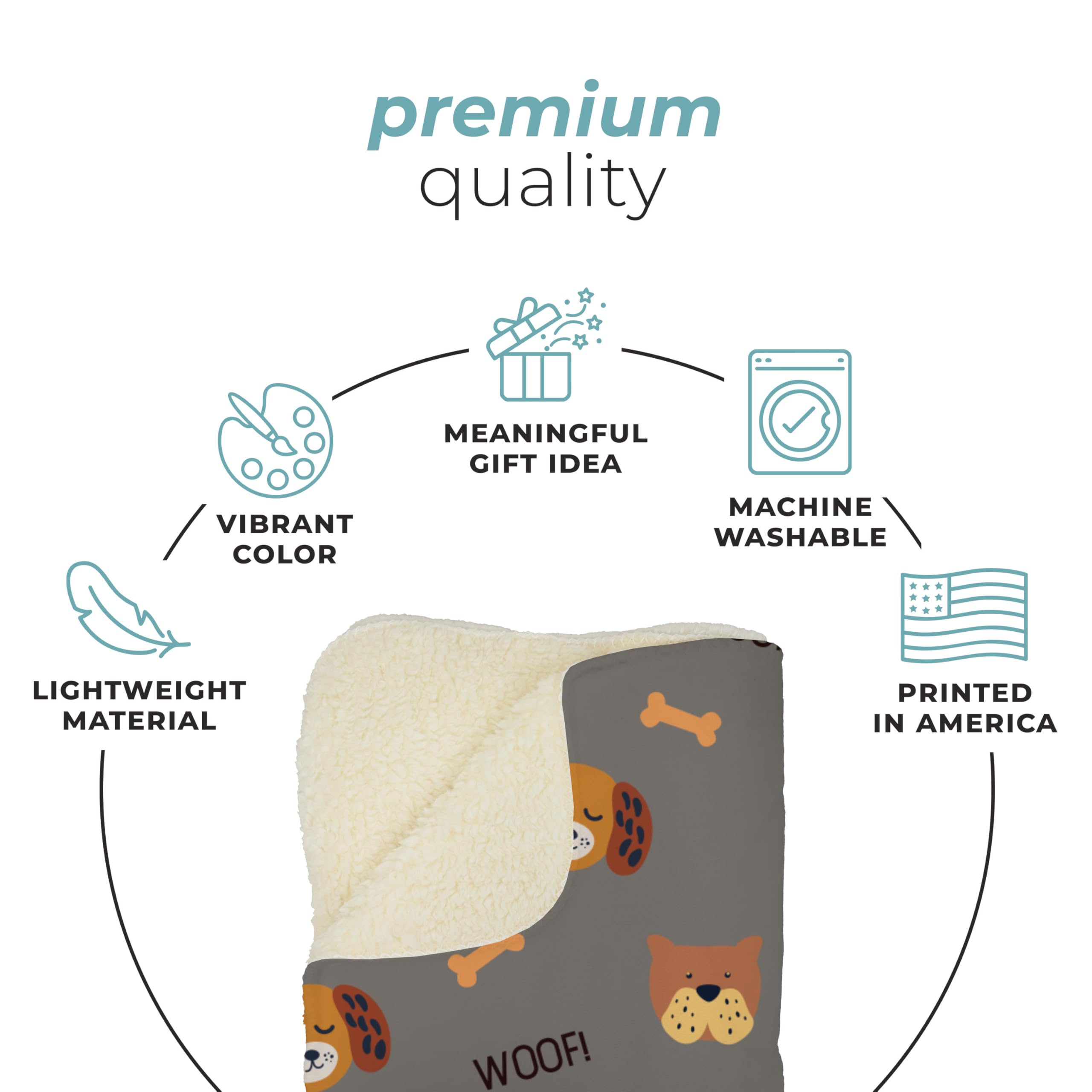 Karisma Decor Grey Woof Sherpa Blanket care-ready, machine washable design