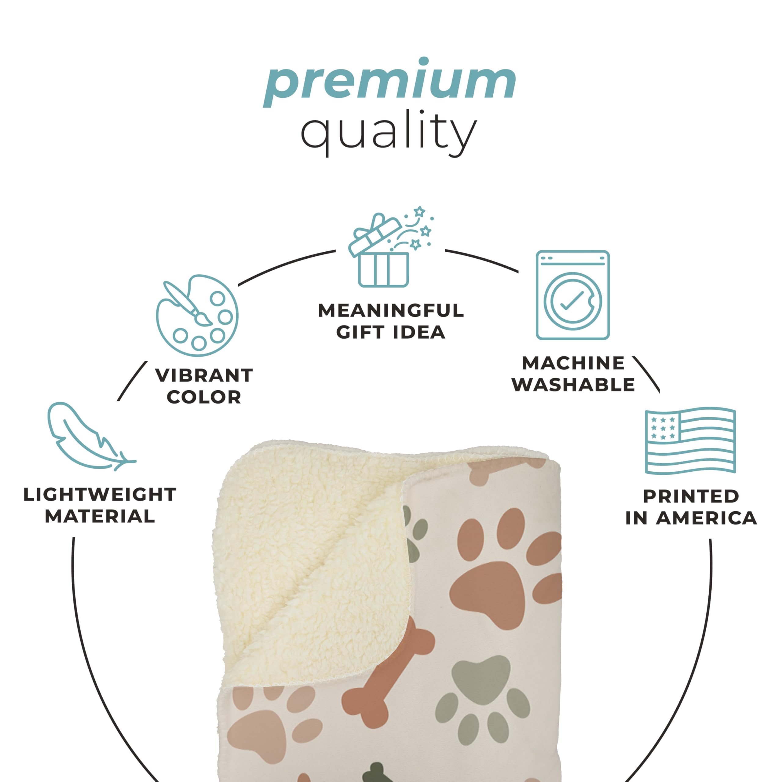 Karisma Decor plush blanket with hemmed edge adds durable, polished finish.