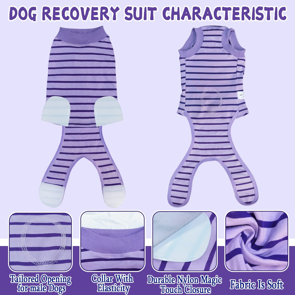 KAROKU dog recovery suit pee-hole cutout enables easy bathroom breaks