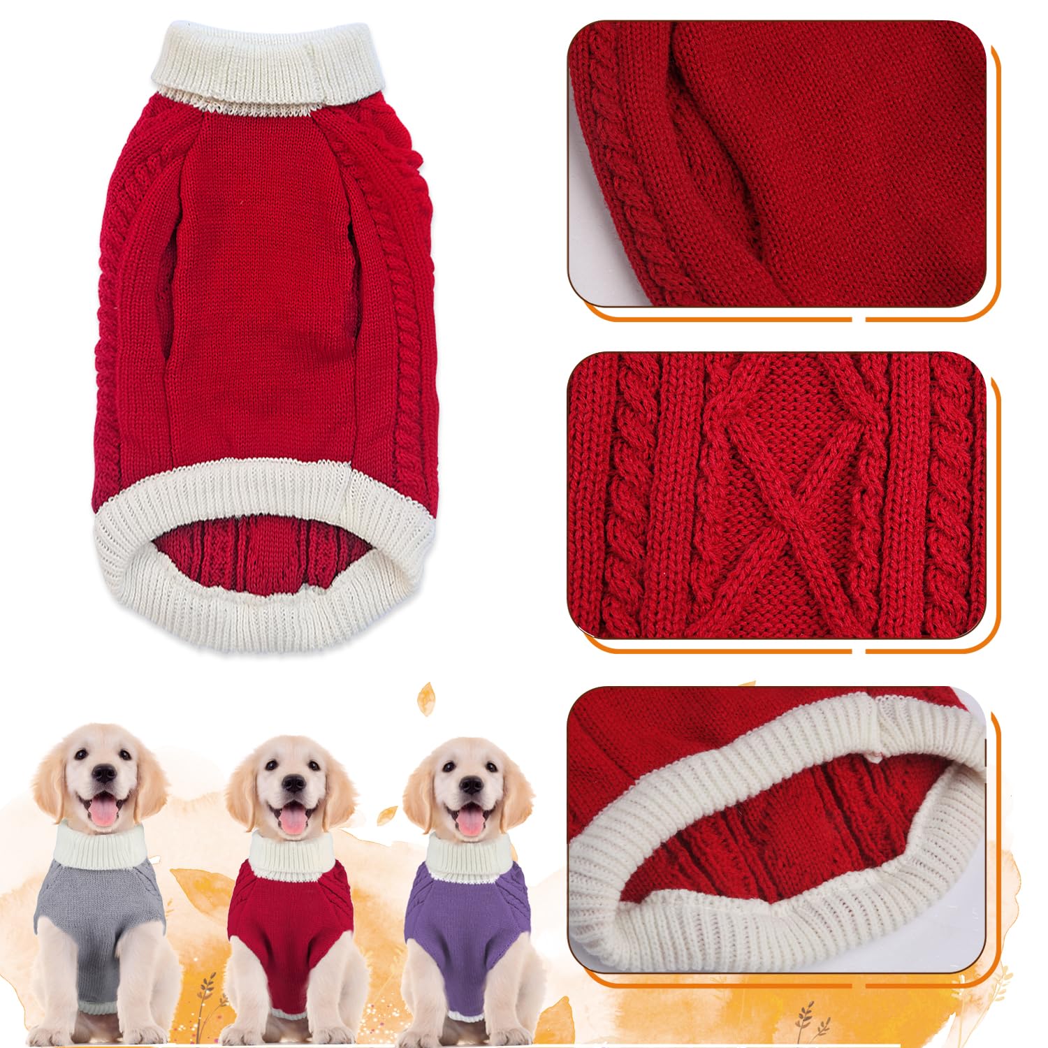 KAROKU red dog sweater offers Christmas-ready look for photos