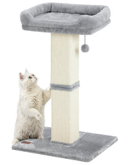 Karolpar 32in cat scratching post with sisal fabric offers durable scratching for indoor cats.