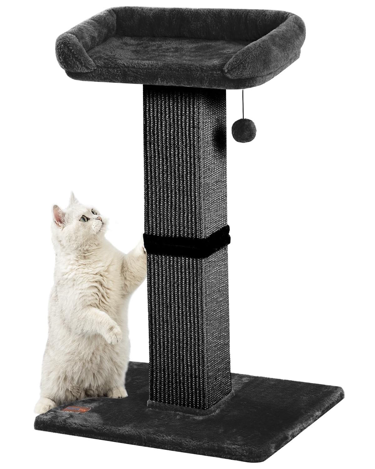 Karolpar 32in cat scratching post with sisal texture promotes healthy scratching for indoor cats.