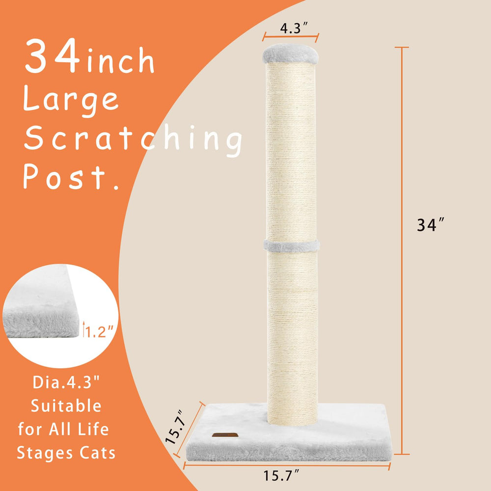 Karolpar natural sisal rope surface provides a satisfying scratching area for healthy habits.
