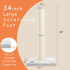 Karolpar natural sisal rope surface provides a satisfying scratching area for healthy habits.