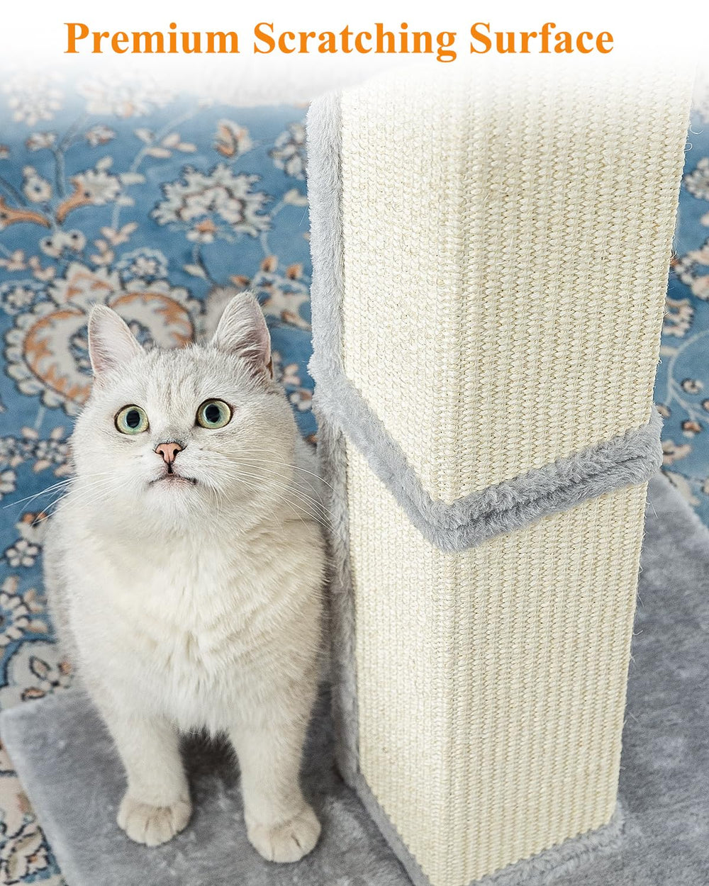Karolpar removable cover keeps the scratch post clean and hygienic.
