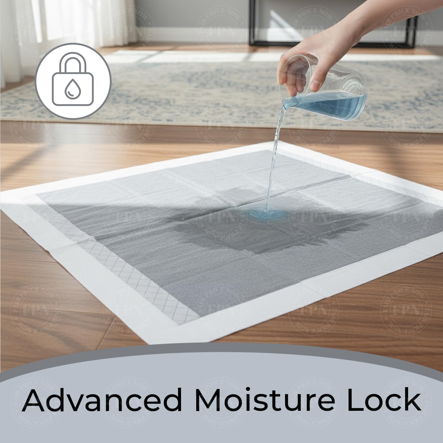 Kashmir FPN fast-absorption six-layer padding dries surfaces quickly.
