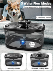 Kastty 25gal capacity fountain reduces refills for busy multi-pet homes