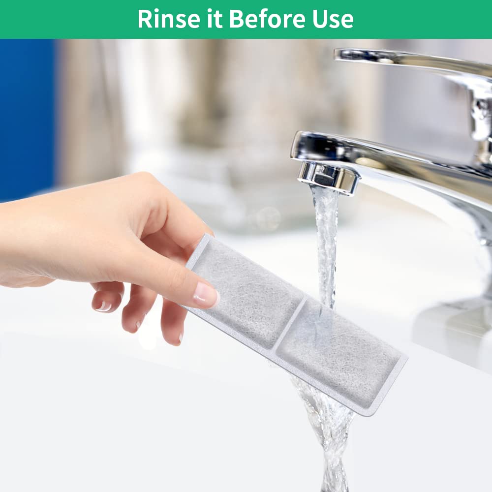Kastty care guide image; shows replacement schedule to keep fountains clean