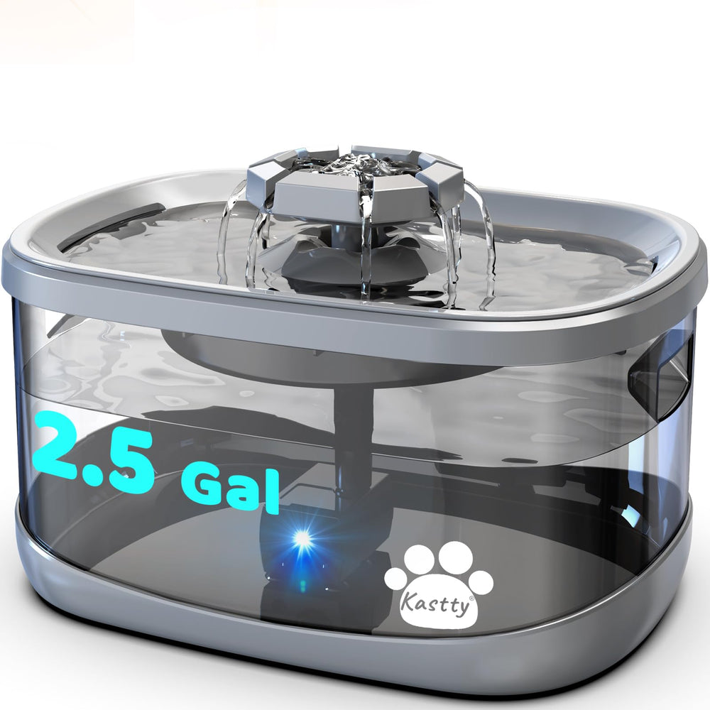 Kastty dog water fountain easy-clean parts for quick maintenance.