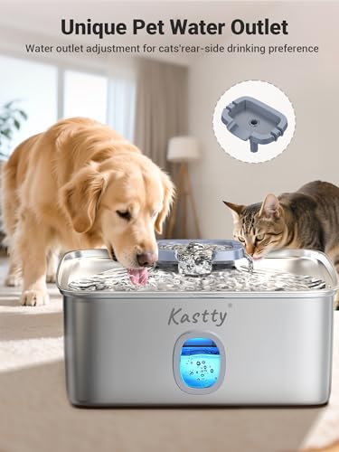 Kastty ultra-quiet pump operates with minimal noise for a calm home.