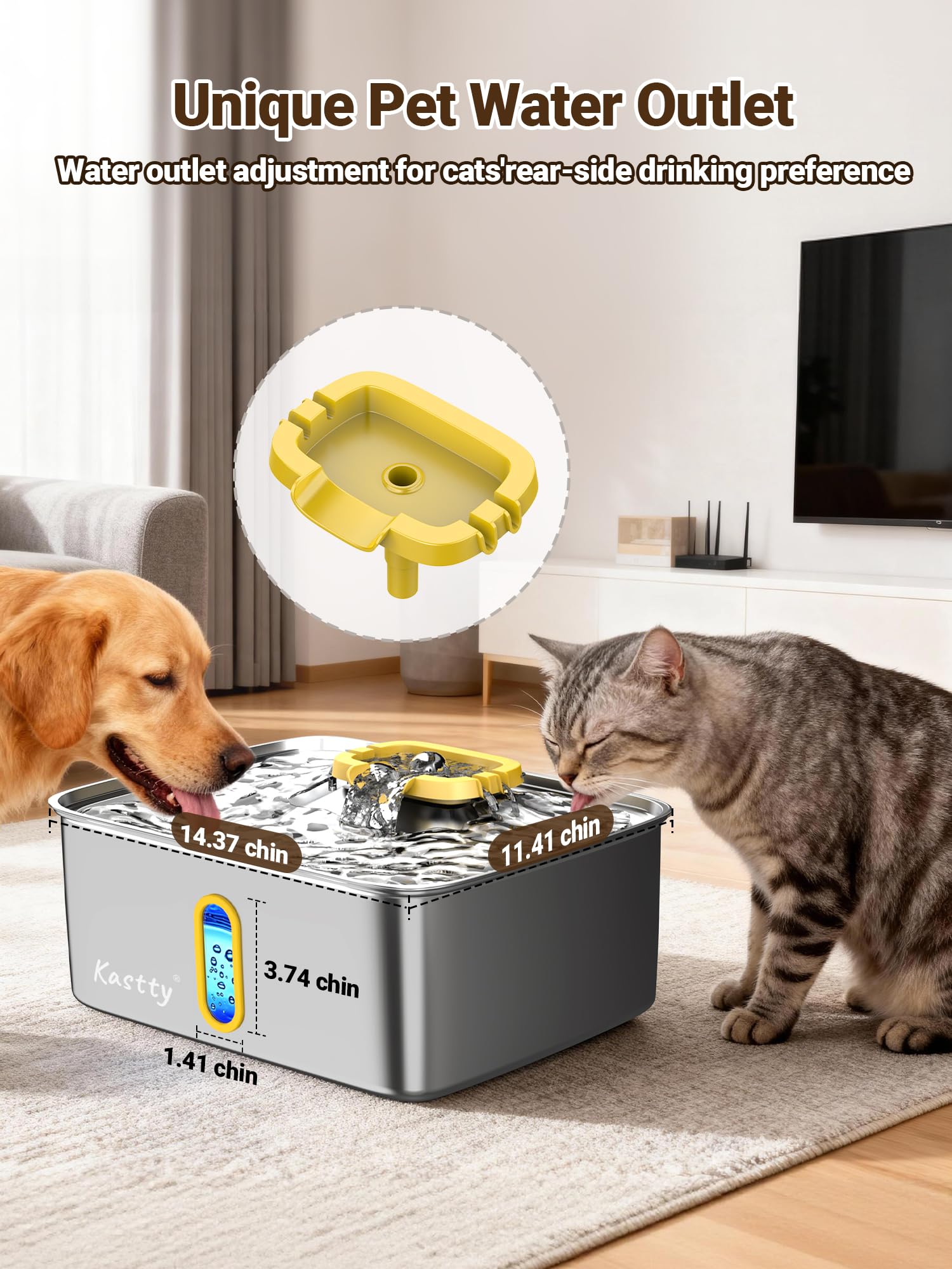 Kastty easy-clean design simplifies maintenance and daily care.