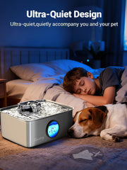 Kastty large capacity 4 gal fountain reduces refills in multi-pet homes.