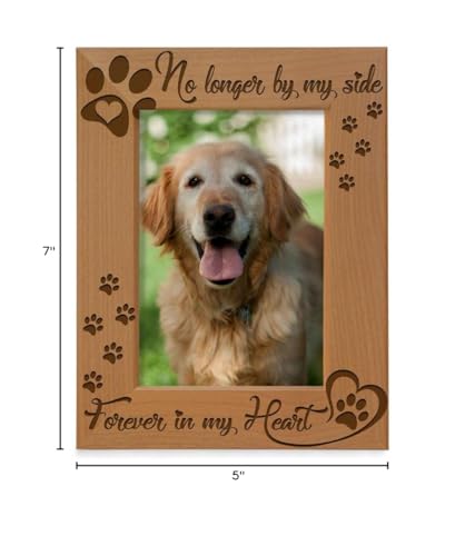 KATE POSH No Longer by My Side frame holds a 5x7 photo for a meaningful home tribute