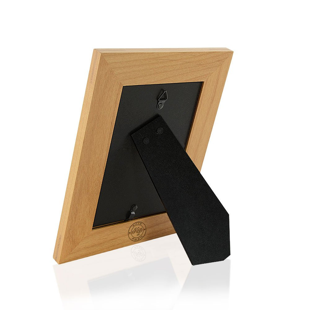 KATE POSH No Longer by My Side frame wood grain adds warmth to sentimental photo displays