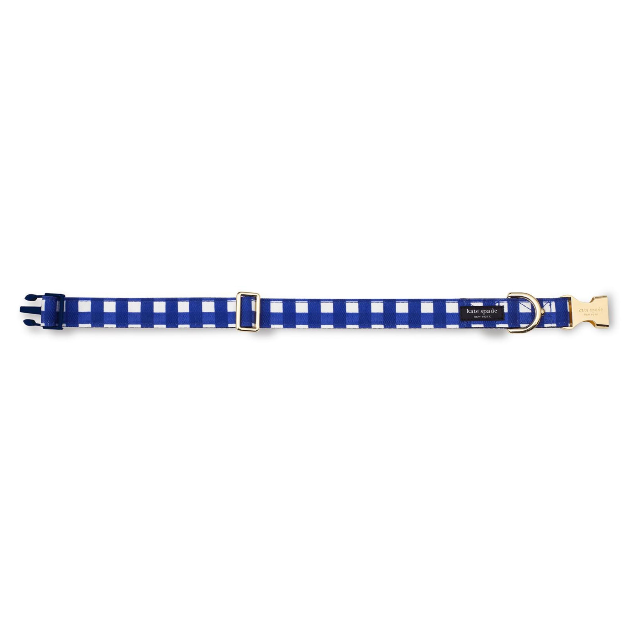 kate spade new york adjustable dog collar 15-22 inches supports secure, comfortable daily wear