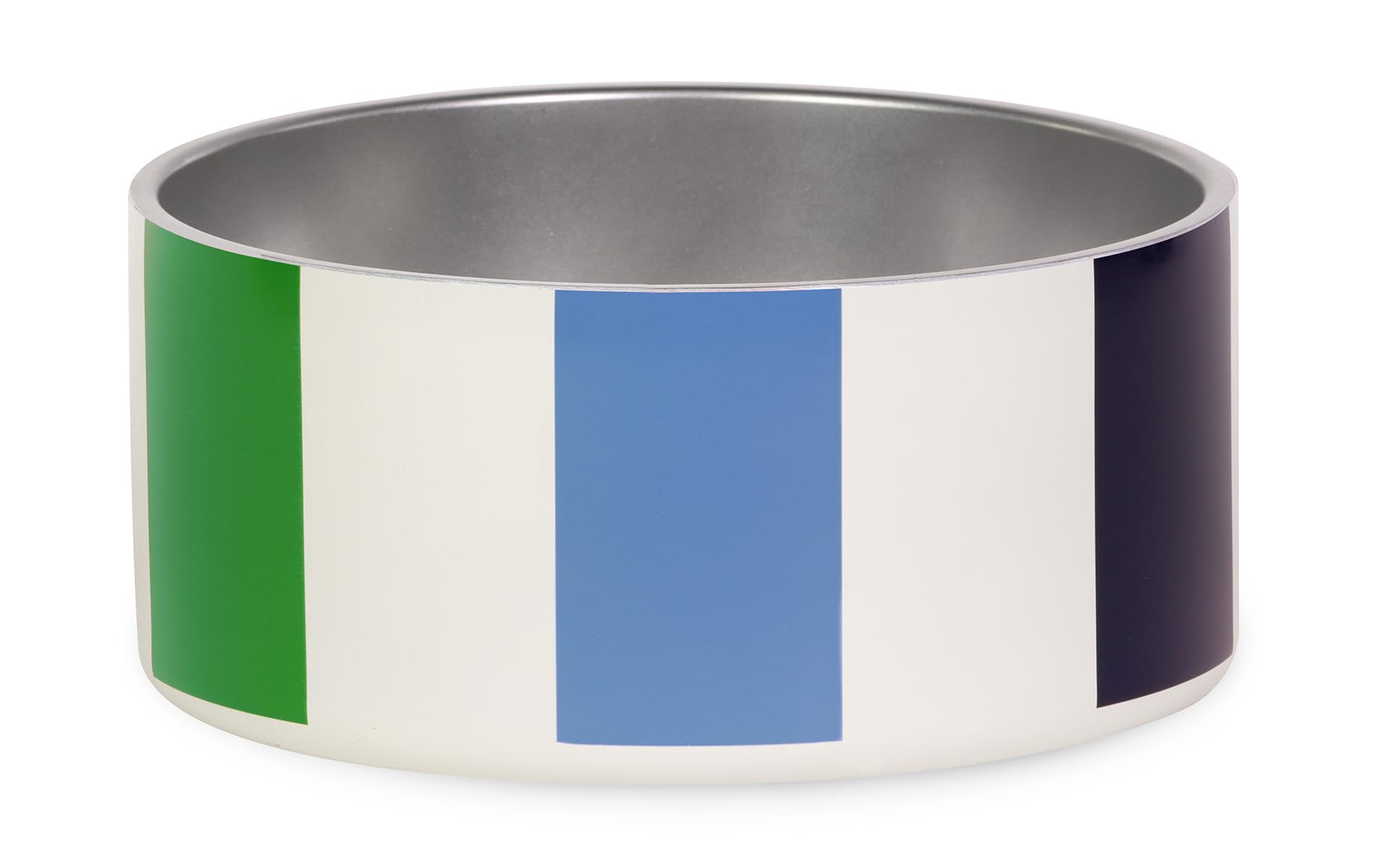 kate spade new york dog dish Adventure Stripe bowl showing stylish branding