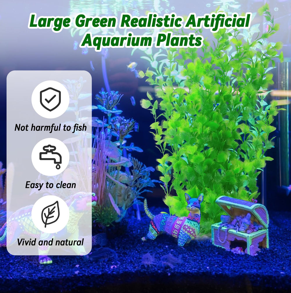 kathson 23-inch tall plant adds dramatic color and depth to large tanks.