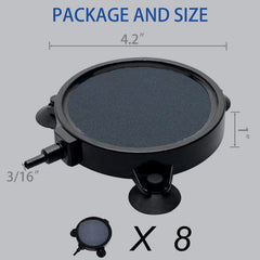 kathson air stone disc bubbling in tank for lively aquarium aesthetics