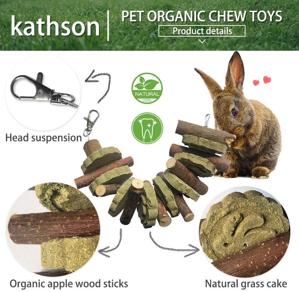 Kathson alfalfa cakes provide nutritious treats for small pets.