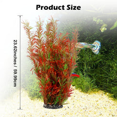 KATHSON large plastic aquarium plant decor shown in a realistic close-up.