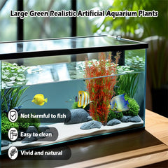 KATHSON wine-green tall plants provide vertical interest in aquariums.
