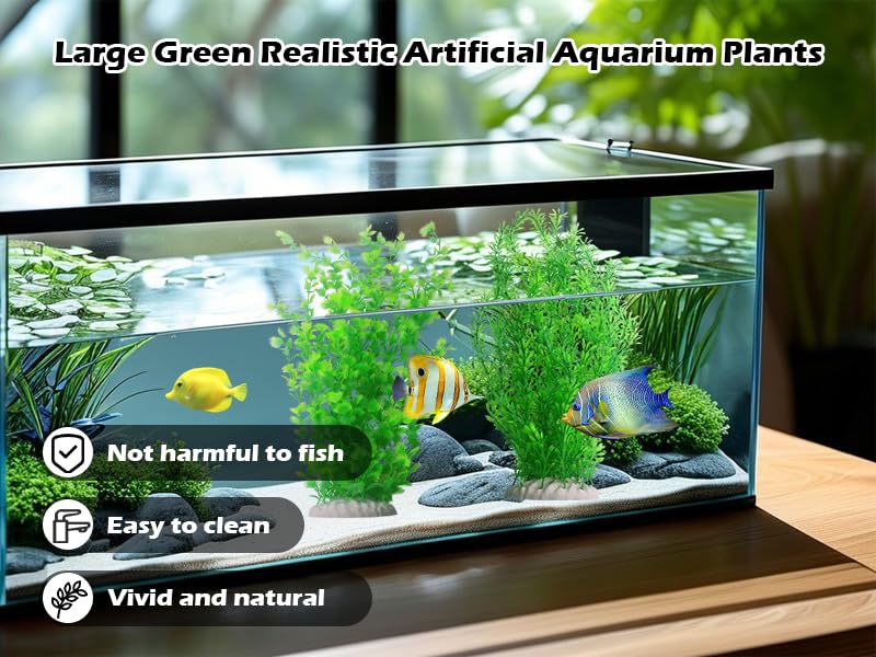 kathson bendable tall green seaweed plant enables flexible arrangement in large tanks.