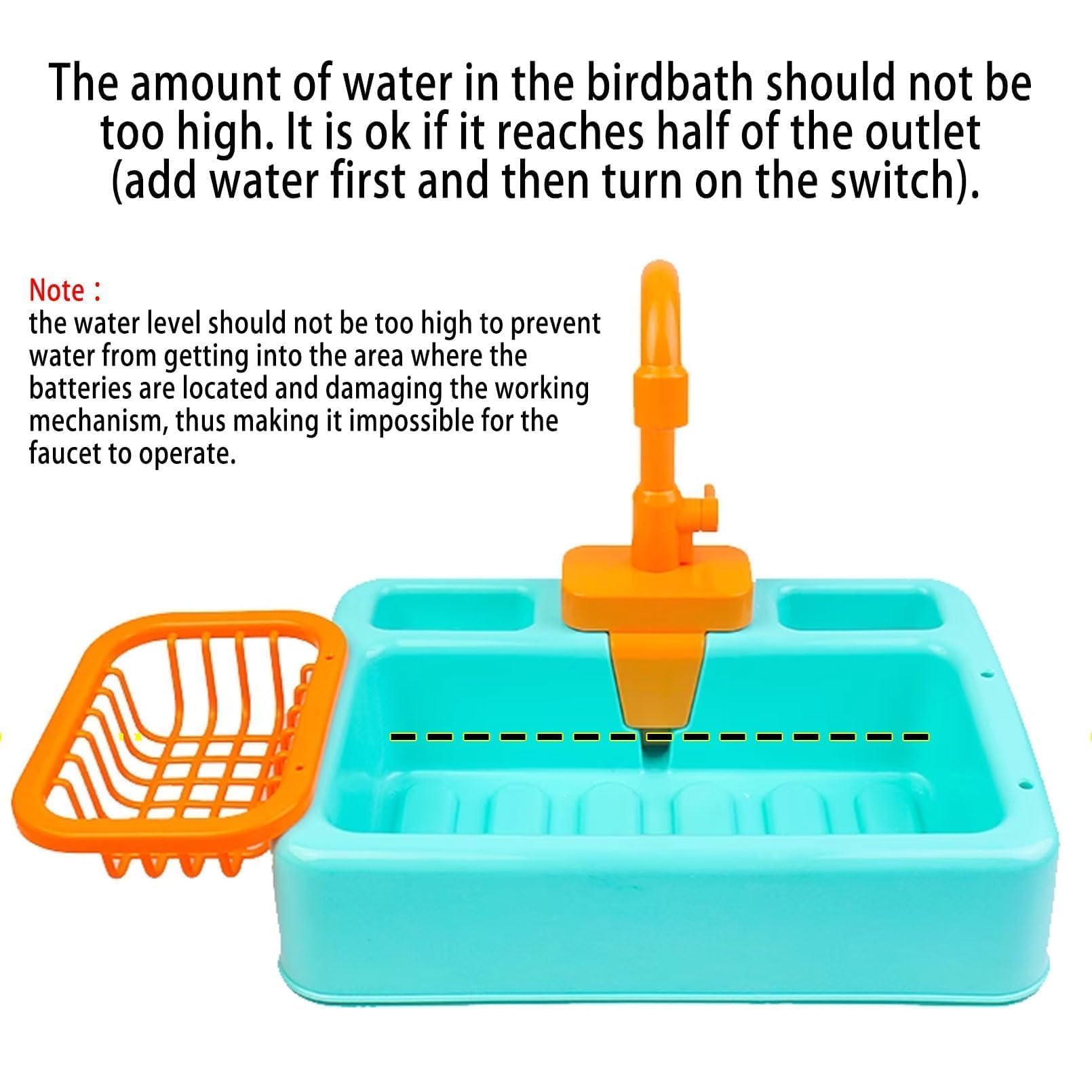 Kathson bird bath doubles as a kids' toy for interactive play.