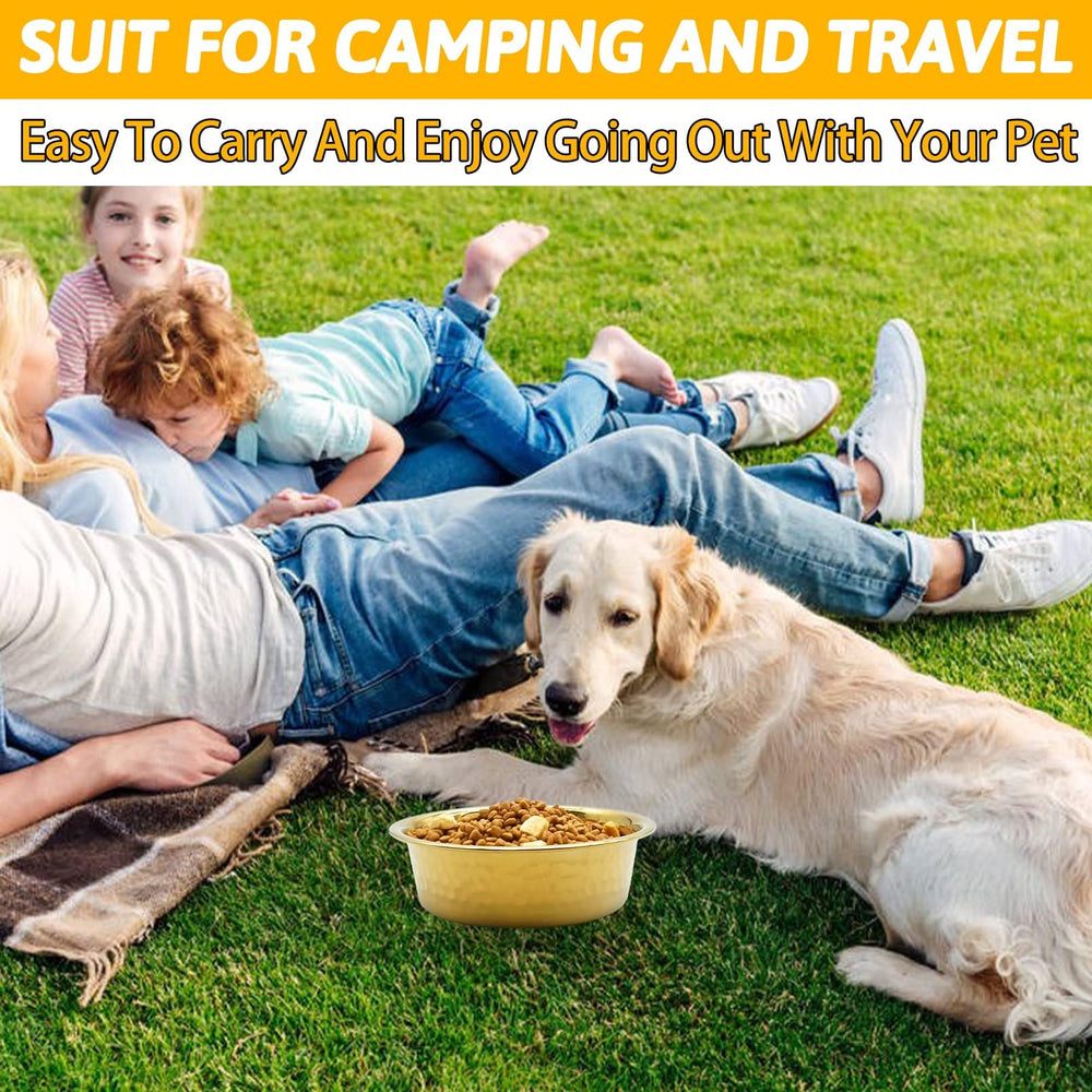 Kathson stackable bowls save space for homes with multiple pets.