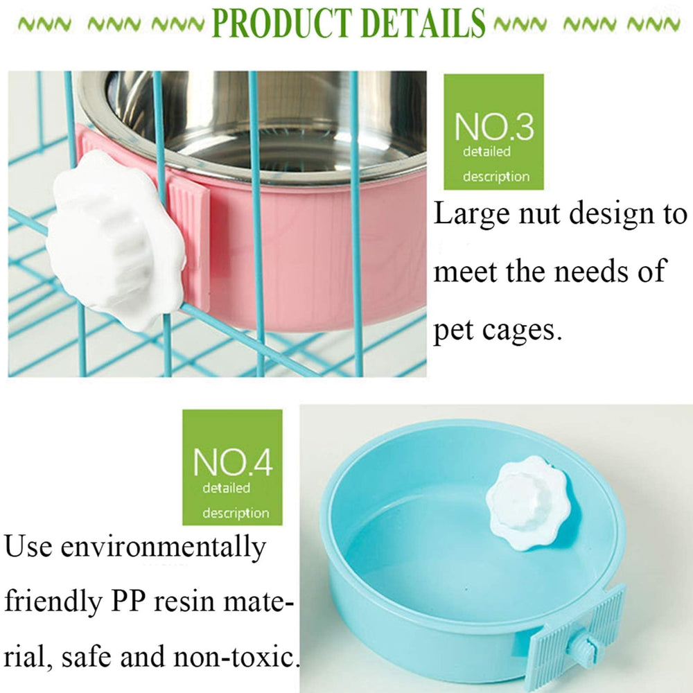 Kathson crate-dog-bowl-twist-lock-install shows quick secure mounting.