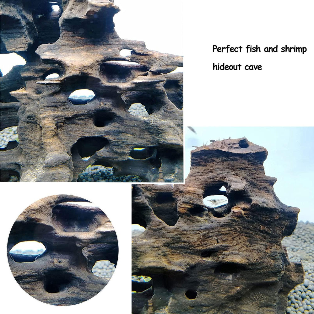 Kathson driftwood aquarium decor variety demonstrated for realistic tank landscaping