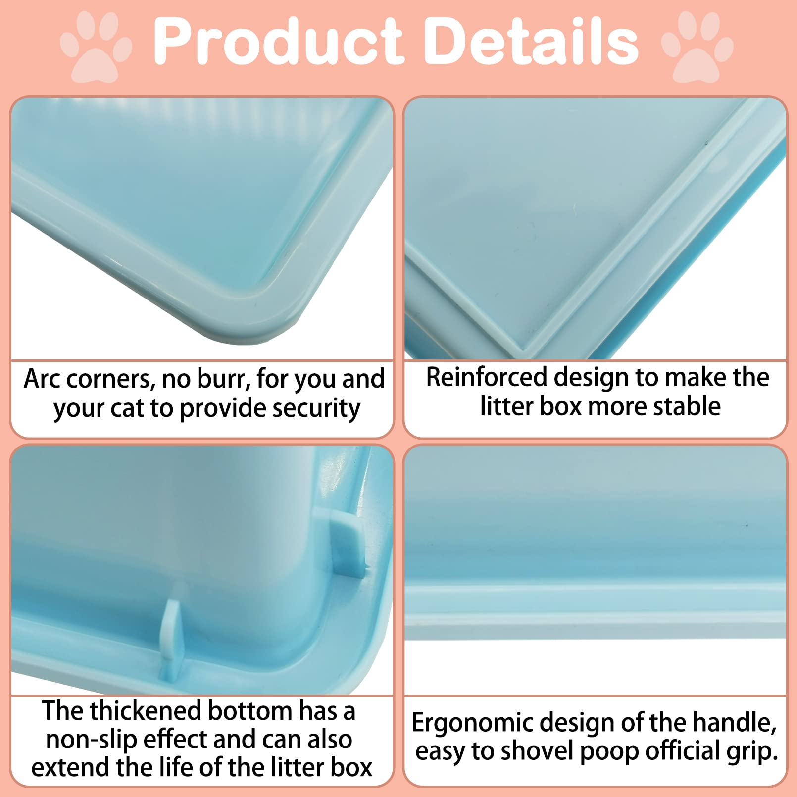 Kathson durable non-stick plastic surface is easy to wipe clean